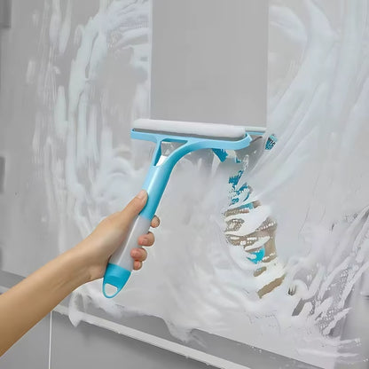 1-Pack 3-In-1 Blue Window Cleaner - Holiday Streak-Free Glass Cleaning Kit for Sparkling Results