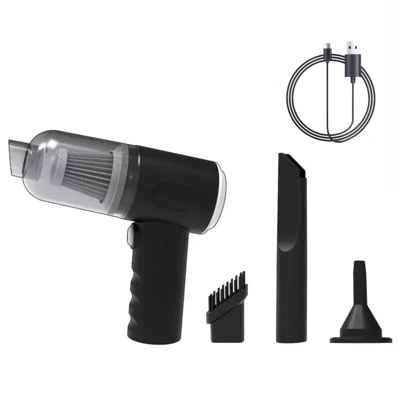 Wireless Handheld Mini Car Vacuum Cleaner USB Charging Battery Wet & Dry Dual Use Portable Cleaner for Car Household